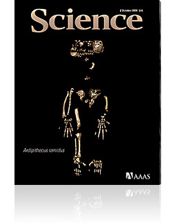 October 2nd Issue of Science Featuring Ardipithecus ramidus