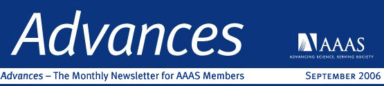 AAAS Advances, The monthly newsletter for AAAS members