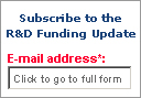 Subscribe to R&D Funding Update